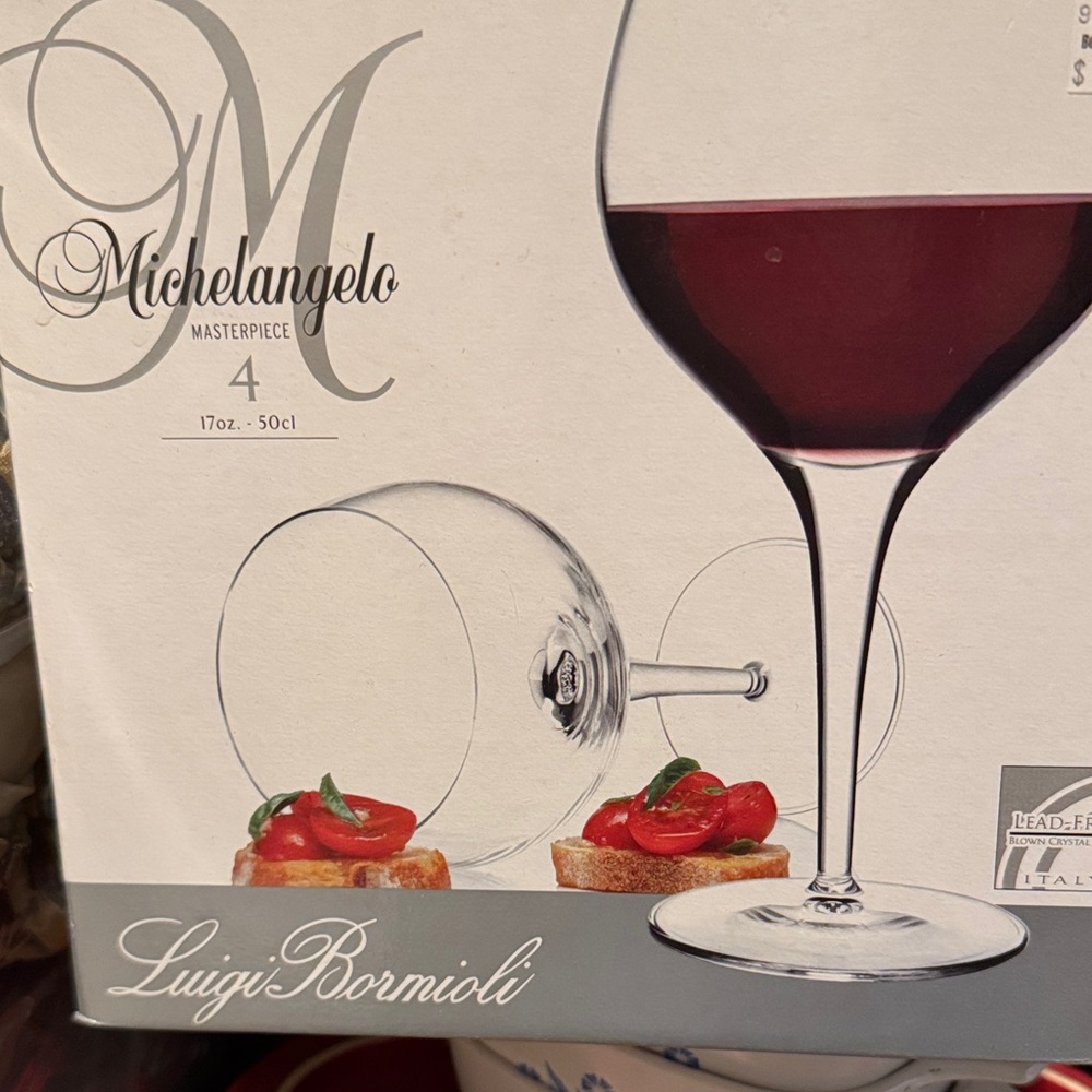 Michelangelo Masterpiece Wine Glass Set - Clear